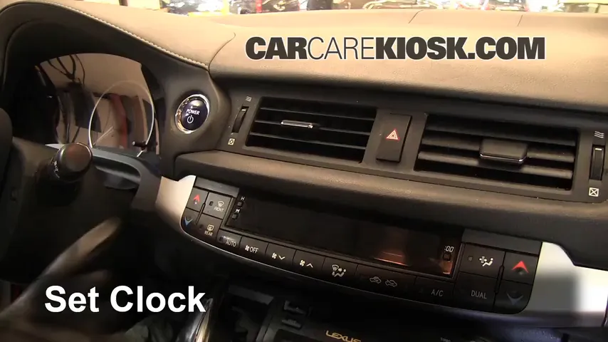 2011 Lexus CT200h 1.8L 4 Cyl. Clock